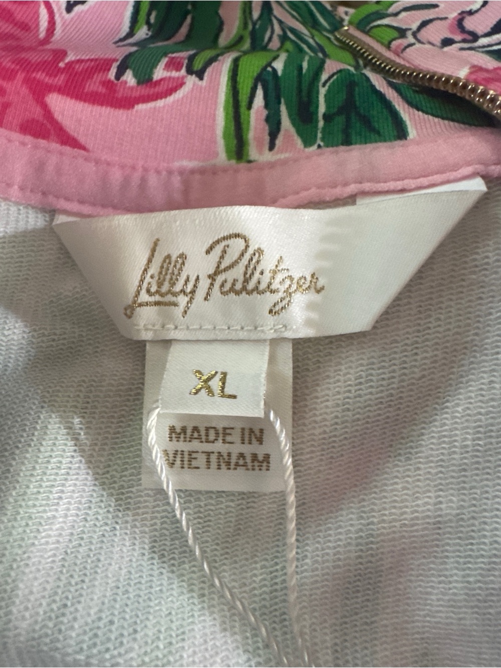 NWT Lilly Pulitzer Eleni UPF 50+ Half-Zip Pullover - Conch Shell Pink - Picture 4 of 9